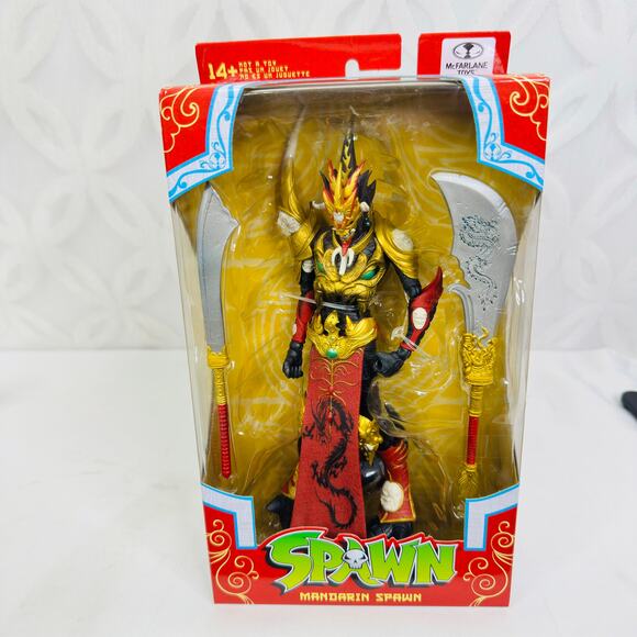 McFarlane Toys Mandarin Spawn 7" Action Figure Red 22 Articulating Moving Parts - Picture 8 of 9